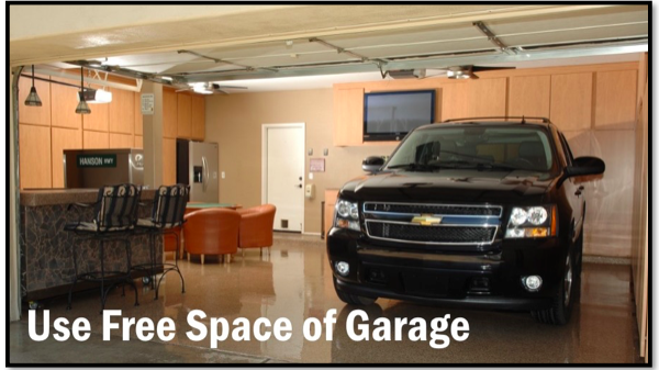 Few smart ways to use free space of your garage