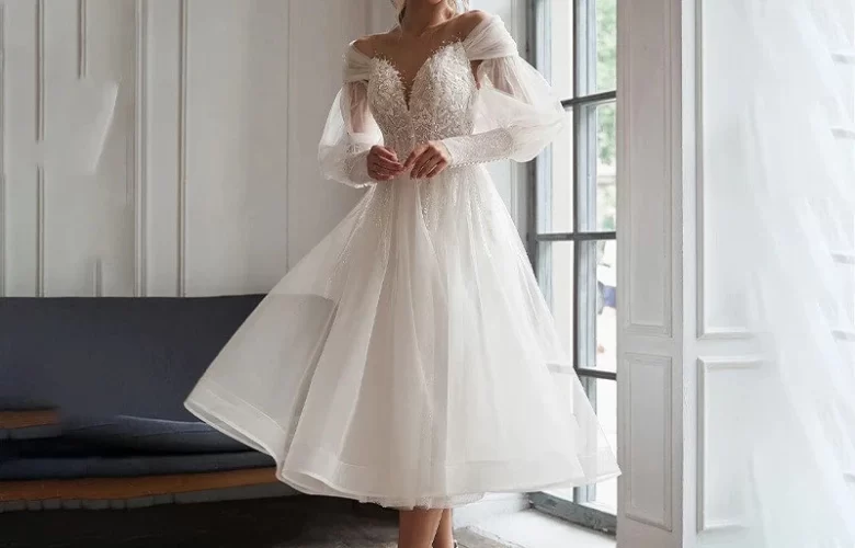 tea-length wedding dress