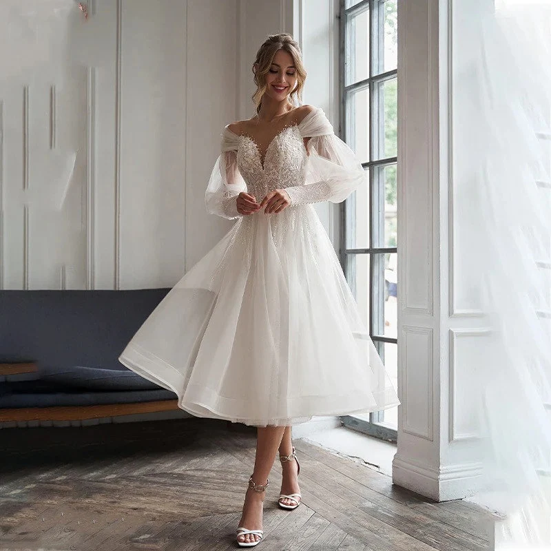 6 stunning ways to style a tea-length wedding dress - Contour Cafe