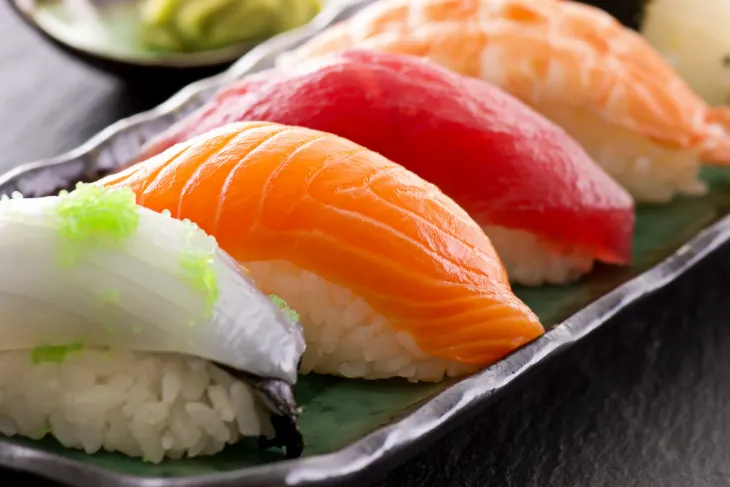 raw fish for sushi