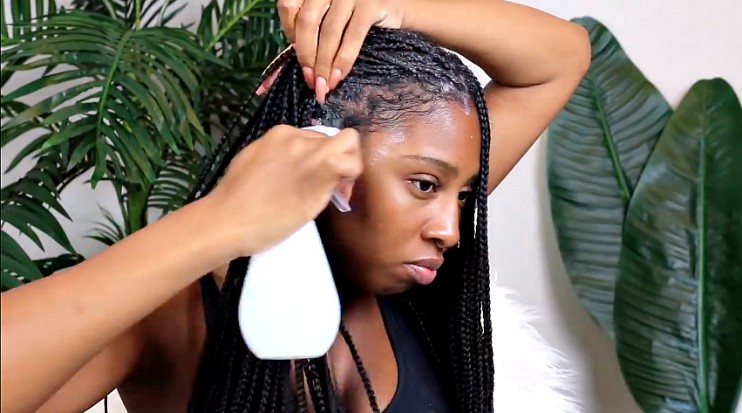 how to wash knotless braids